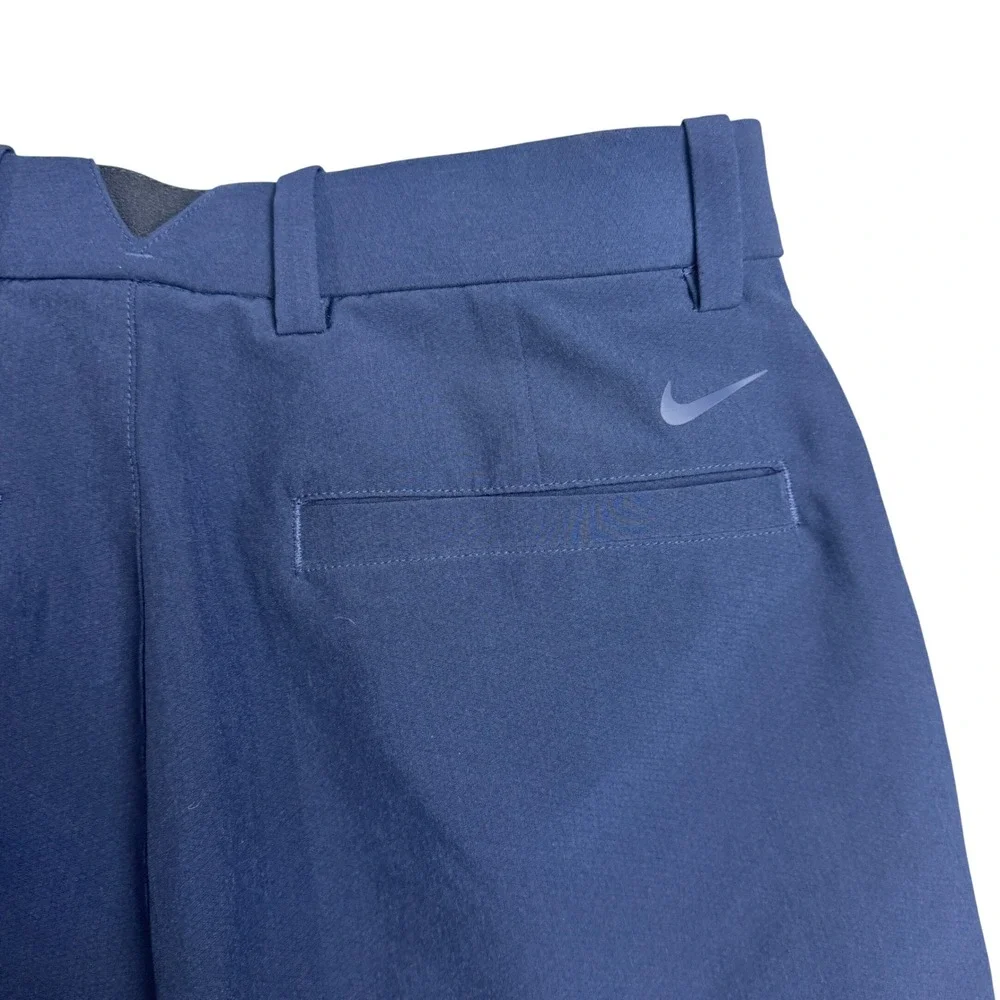 Nike Golf Dri-FIT Mens Navy Blue Performance Flat Front Golf Shorts Size 30